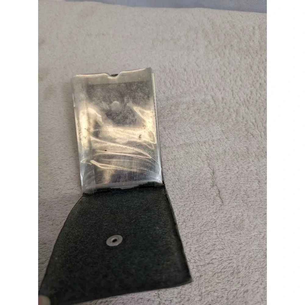 Vintage Leather Red Flip Case Holder‎ - Sunset California Landscape Scene
